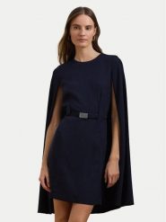 LAUREN RALPH LAUREN Sukienka koktajlowa 253963624002 Granatowy Slim Fit. Niebieskie sukienki damskie Lauren Ralph Lauren, bez wzorów, z syntetyku, wizytowe, bez kołnierzyka, bez ramiączek. Za 1,569.00 zł.