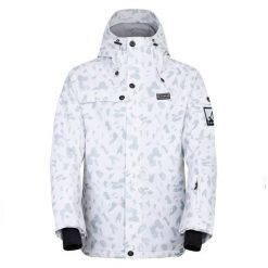 Damska Kurtka Narciarska Ski Life Dash Z Nadrukiem. Białe kurtki sportowe damskie Dare 2B, na zimę, xl, bez wzorów, bez ramiączek, bez kaptura, narciarskie. Za 215.99 zł.