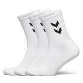 Zestaw skarpet sportowych dla dorosłych Hummel 3-Pack Basic Sock. Białe skarpety męskie Hummel, bez wzorów. Za 24.90 zł.
