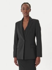 HUGO Marynarka Atana-2 50516447 Czarny Regular Fit. Czarne marynarki i żakiety damskie Hugo, bez wzorów, z syntetyku, bez kołnierzyka, bez ramiączek. Za 1,249.00 zł.