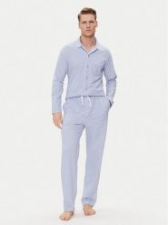 Polo Ralph Lauren Piżama 714931640001 Niebieski Regular Fit. Niebieskie piżamy męskie Polo Ralph Lauren, m, bez wzorów, z bawełny, bez kołnierzyka, bez ramiączek. Za 629.99 zł.