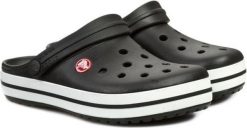 Crocs Klapki Crockband czarne r. 36-37 (11016-001). Czarne klapki damskie Crocs, bez wzorów, sportowe, bez obcasa, bez zapięcia. Za 205.67 zł.