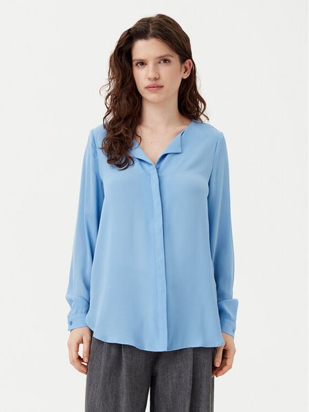 Vila Koszula Lucy 14044253 Niebieski Regular Fit. Niebieskie koszule damskie Vila, m, bez wzorów, z syntetyku, bez kołnierzyka, bez ramiączek. Za 129.99 zł.