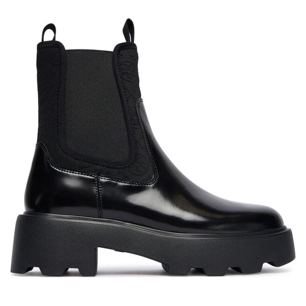 Sztyblety Tory Burch. Czarne botki damskie Tory Burch, bez wzorów, bez obcasa, na płaskiej podeszwie, bez zapięcia. Za 1,549.00 zł.