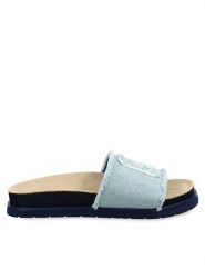 Gant Klapki Mardale Sport Sandal 28508598 Niebieski. Niebieskie klapki damskie GANT, bez wzorów, z materiału, sportowe, bez obcasa, bez zapięcia. Za 299.99 zł.