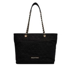 Torebka Valentino. Czarne shopperki damskie Valentino, bez wzorów, bez dodatków. Za 749.99 zł.