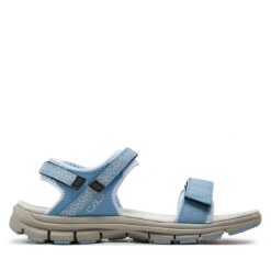 Sandały CMP. Niebieskie sandały damskie CMP, bez wzorów, bez obcasa, bez zapięcia. Za 169.99 zł.