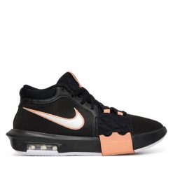 Buty do koszykówki Nike. Czarne buty sportowe męskie Nike, bez wzorów, bez zapięcia, do koszykówki. Za 449.99 zł.