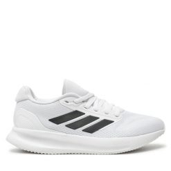 Buty do biegania adidas. Białe obuwie sportowe damskie Adidas, bez wzorów, bez zapięcia, do biegania. Za 179.99 zł.