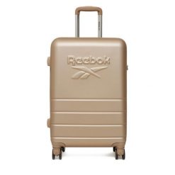 Walizka średnia Reebok. Brązowe walizki damskie Reebok, bez wzorów, średnie. Za 269.99 zł.