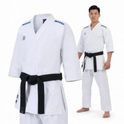 Kimono do karate Extera Kata WKF BLUE bluza spodnie. Białe bluzy damskie DBX BUSHIDO, bez wzorów, z materiału, bez ramiączek, bez kaptura. Za 799.00 zł.