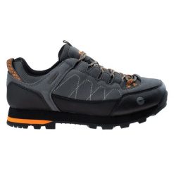 Buty trekkingowe Hi-Tec Gelen II Low. Czarne trekkingi męskie Hi-tec, z materiału, bez zapięcia. Za 257.17 zł.