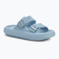 Klapki damskie Ellesse Karly. Niebieskie klapki damskie Ellesse, bez wzorów, sportowe, bez obcasa, bez zapięcia. Za 49.99 zł.
