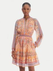 Hale Bob Sukienka letnia Eleanora 5YTK662A Pomarańczowy Regular Fit. Brązowe sukienki damskie Hale bob, na lato, s, bez wzorów, z syntetyku, bez kołnierzyka, bez ramiączek. Za 1,449.00 zł.