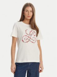 Luisa Spagnoli T-Shirt Ballada 543153 Biały Regular Fit. Białe t-shirty damskie Luisa Spagnoli, xl, bez wzorów, z bawełny, bez kołnierzyka, bez ramiączek. Za 602.99 zł.