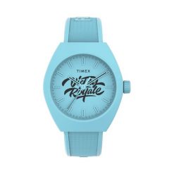 Zegarek Timex. Niebieskie zegarki męskie Timex, bez wzorów. Za 419.99 zł.