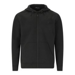 Bluza z kapturem z pełnym zamkiem błyskawicznym Virtus Taro. Czarne bluzy męskie VIRTUS, bez wzorów, sportowe, bez ramiączek, z kapturem. Za 276.00 zł.