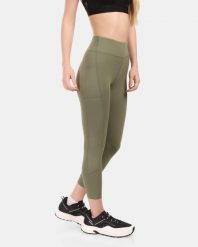 Damskie legginsy sportowe Kilpi TENIA-W. Zielone legginsy damskie Kilpi, bez wzorów, z materiału. Za 256.81 zł.