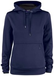 Clique Oakdale Women – funkcjonalna bluza z kapturem z poliestru. Niebieskie bluzy damskie CLIQUE, m, bez wzorów, sportowe, bez ramiączek, z kapturem. Za 222.59 zł.