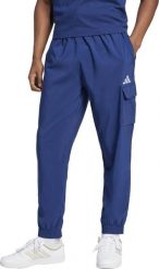 Spodnie męskie adidas Essentials Small Logo Cargo niebieskie JD1825 2XL. Niebieskie spodnie sportowe męskie Adidas, m, bez wzorów. Za 346.44 zł.