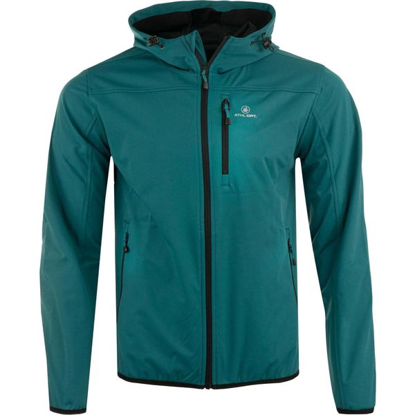 Męska Kurtka Softshell Athl. DPT Agar Green - Wodoodporna i Oddychająca. Zielone kurtki męskie ZUMBA WEAR, m, bez wzorów, z softshellu, bez kaptura, trekkingowe. Za 87.99 zł.