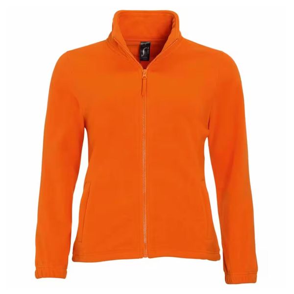 Damska Bluza Polarowa North Fleece Jacket. Brązowe bluzy damskie SOL'S, na zimę, s, bez wzorów, z polaru, sportowe, bez ramiączek, bez kaptura. Za 109.99 zł.