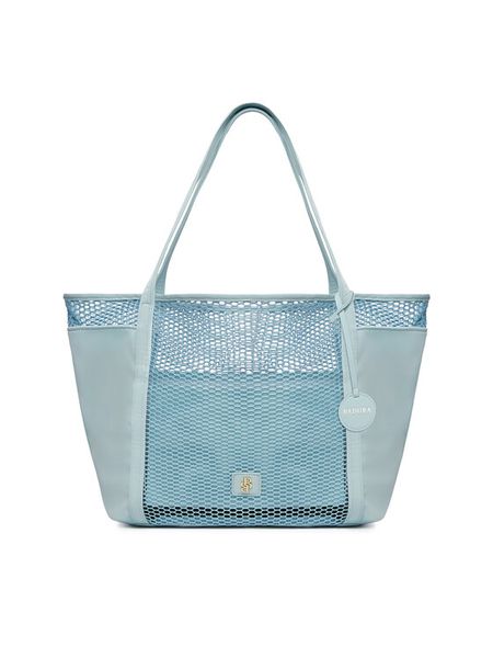 Badura Torebka WENN-01 Niebieski. Niebieskie shopperki damskie Badura, bez wzorów, z materiału, bez dodatków. Za 229.99 zł.