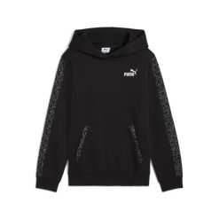 Młodzieżowa bluza z kapturem Essentials ze zwierzęcym wzorem PUMA. Czarna bluzy damskie Puma, m, bez wzorów, z dzianiny, eleganckie, bez ramiączek, z kapturem. Za 217.70 zł.