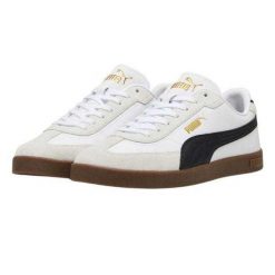 Zamszowe Buty Sportowe Damskie Club II Era. Białe obuwie sportowe damskie Puma, bez wzorów, z zamszu, bez zapięcia, trekkingowe. Za 325.99 zł.