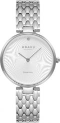 Zegarek OBAKU Zegarek damski Obaku Denmark V256LXCISC srebrny. Szare zegarki damskie OBAKU, srebrne. Za 540.00 zł.