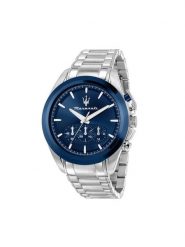 Maserati Zegarek Traguardo Chronograph R8873612067 Srebrny. Szare zegarki męskie maserati, bez wzorów, srebrne. Za 1,429.00 zł.