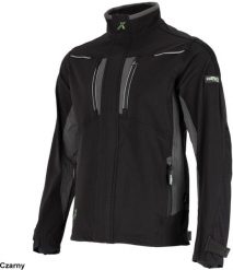 Stalco Męska bluza robocza elastyczna wiatroszczelna dodatki odblaskowe 3M Scotchlite budownictwo serwis montaż oliwkowa czarna STRETCH LINE - czarny. Czarne bluzy męskie Stalco, m, bez wzorów, bez ramiączek, bez kaptura. Za 355.05 zł.