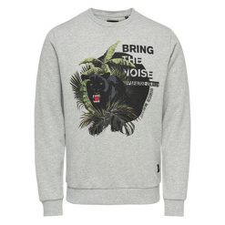 ONLY&SONS Męska sweter Pedley Crew Sweat LightGrey Melange (rozmiar S). Swetry męskie Only&Sons, m, bez wzorów, bez kołnierzyka, bez ramiączek. W wyprzedaży za 91.00 zł.