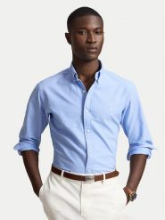 Polo Ralph Lauren Koszula 710805564517 Niebieski jasny Regular Fit. Niebieskie koszule męskie Polo Ralph Lauren, m, bez wzorów, z bawełny, bez kołnierzyka, bez ramiączek. Za 689.99 zł.