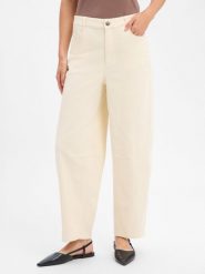 Soyaconcept® Jeansy Barrel - Bess 4-c Kobiety Bawełna beżowy, 36. Brązowe jeansy damskie bez wzorów, z bawełny. Za 349.95 zł.