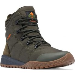 Buty Sneakersy Męskie Columbia Fairbanks Waterproof. Zielone buty zimowe męskie Columbia, bez wzorów, bez obcasa, bez zapięcia. Za 557.45 zł.