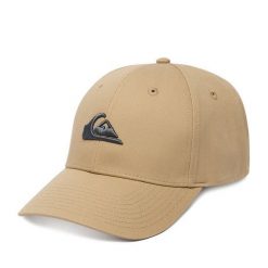 Czapka z daszkiem Quiksilver. Brązowe czapki damskie Quiksilver, bez wzorów. Za 79.99 zł.