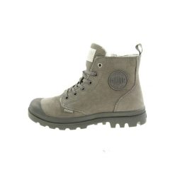 Buty sportowe Sneakersy damskie, Palladium Pampa Hi Zip WL. Szare obuwie sportowe damskie Palladium, bez wzorów, z nubiku, bez zapięcia, trekkingowe. Za 498.40 zł.