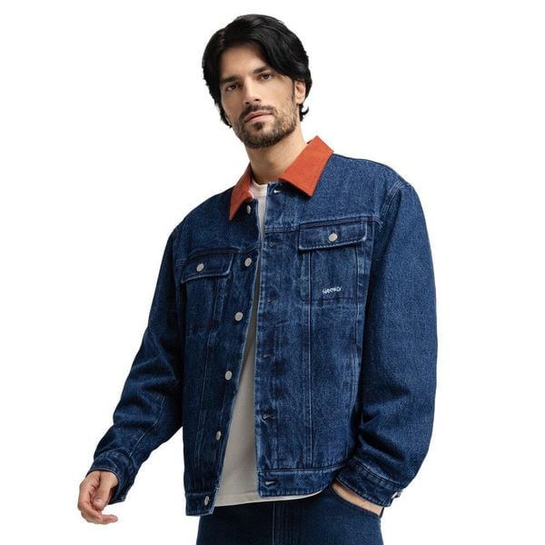 Męska kurtka dżinsowa Siroko Cody Blue. Niebieskie kurtki męskie SIROKO, m, bez wzorów, z bawełny, klasyczne, bez kaptura. Za 342.40 zł.