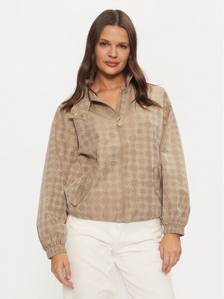 Guess Kurtka przejściowa V4BQ24 WGLW2 Brązowy Regular Fit. Brązowe kurtki damskie Guess, l, z aplikacjami, z syntetyku, bez kaptura. Za 309.99 zł.