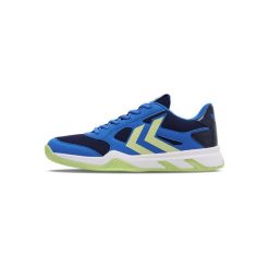 Buty do chodzenia męskie Hummel Teiwaz V. Niebieskie buty sportowe męskie Hummel, bez wzorów, z materiału, bez zapięcia, do koszykówki. Za 361.60 zł.