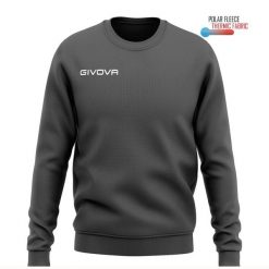Bluza z Kapturem Givova Polarfleece 2XL - Ciepła i Oddychająca. Szare bluzy męskie Givova, xl, bez wzorów, z poliesteru, eleganckie, bez ramiączek, z kapturem. Za 162.99 zł.