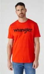 WRANGLER LOGO TEE MĘSKI T-SHIRT KOSZULKA Z NADRUKIEM LOGO W7X1D3R42 112328985. T-shirty męskie Wrangler, m, bez wzorów, bez kołnierzyka, bez ramiączek. Za 69.99 zł.
