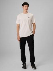 4F Spodnie casual cargo męskie - szare XL. Szare spodnie materiałowe męskie 4F, bez wzorów, z denimu. Za 199.99 zł.