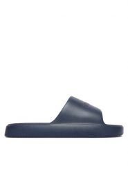 Guess Klapki F6GZ04 BB00F Granatowy. Niebieskie klapki męskie Guess, z aplikacjami, z syntetyku, bez zapięcia. Za 179.99 zł.