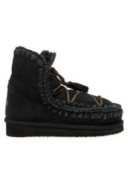 Mou Śniegowce Eskimo Scoubidoo Lace FW101124A Czarny. Czarne śniegowce damskie Mou, ze skóry, bez zapięcia. Za 1,049.00 zł.