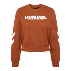 Bluza dla kobiet Hummel Legacy. Brązowe bluzy damskie Hummel, xl, bez wzorów, z materiału, sportowe, bez ramiączek, bez kaptura. Za 147.35 zł.