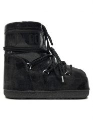 Moon Boot Śniegowce Icon Low Glitter 80D1409440 Czarny. Czarne buty zimowe męskie Moon Boot, bez wzorów, ze skóry, bez obcasa, bez zapięcia. Za 999.00 zł.