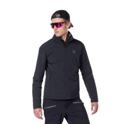 Kurtka narciarska Rossignol męska Opside JKT czarna. Czarne kurtki sportowe męskie Rossignol, l, bez wzorów, bez kaptura, narciarskie. Za 699.99 zł.