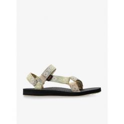 Sandały turystyczne damskie Teva Original Universal Sunscape. Zielone sandały damskie Teva, bez wzorów, bez obcasa, bez zapięcia. Za 235.99 zł.